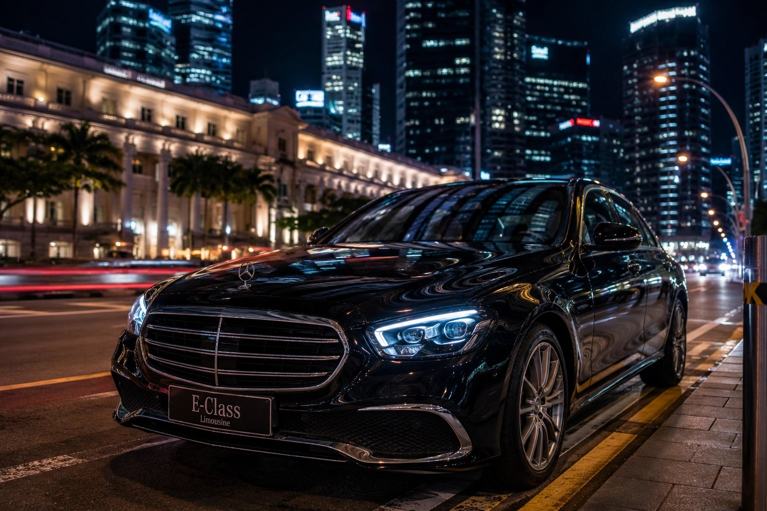 Mercedes E-Class luxury sedan Singapore chauffeur